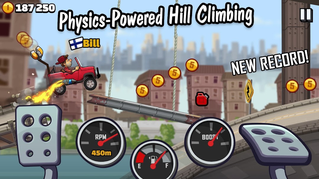 Hill Climb Racing 2 mod apk screenshot 1