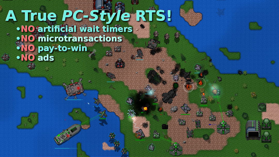 Rusted Warfare - RTS Strategy mod apk screenshot 1