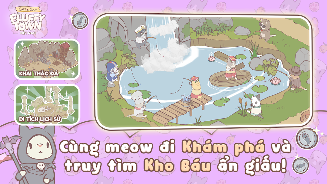 Cats&Soup:Fluffy Town Việt Nam mod apk screenshot 4