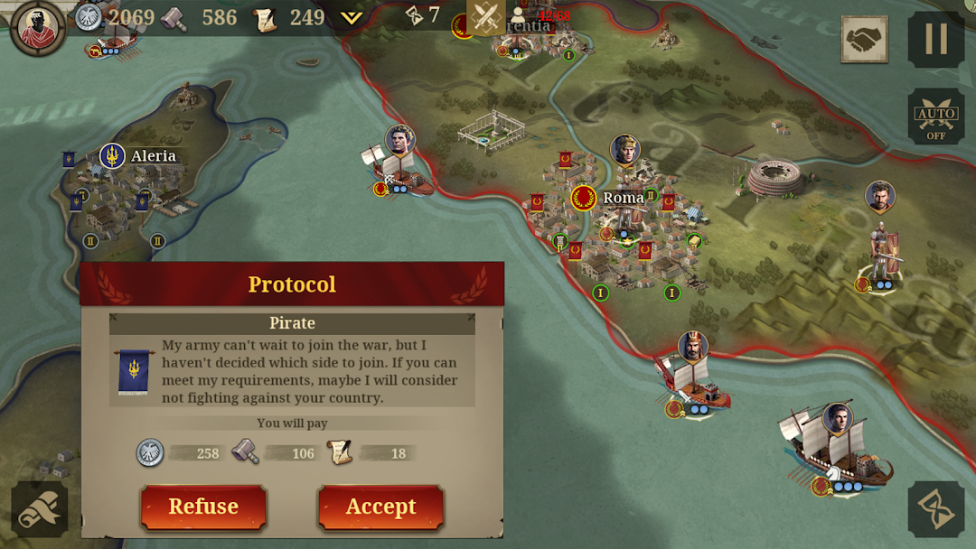 Great Conqueror: Rome War Game mod apk screenshot 2