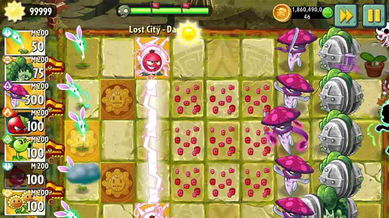 Các chế độ chơi hấp dẫn trên Plants vs Zombies 2 MOD