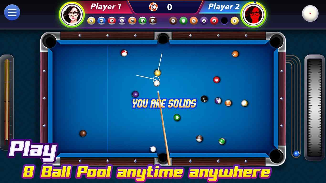 The types of cues are divided into many levels 8 Ball Pool MOD