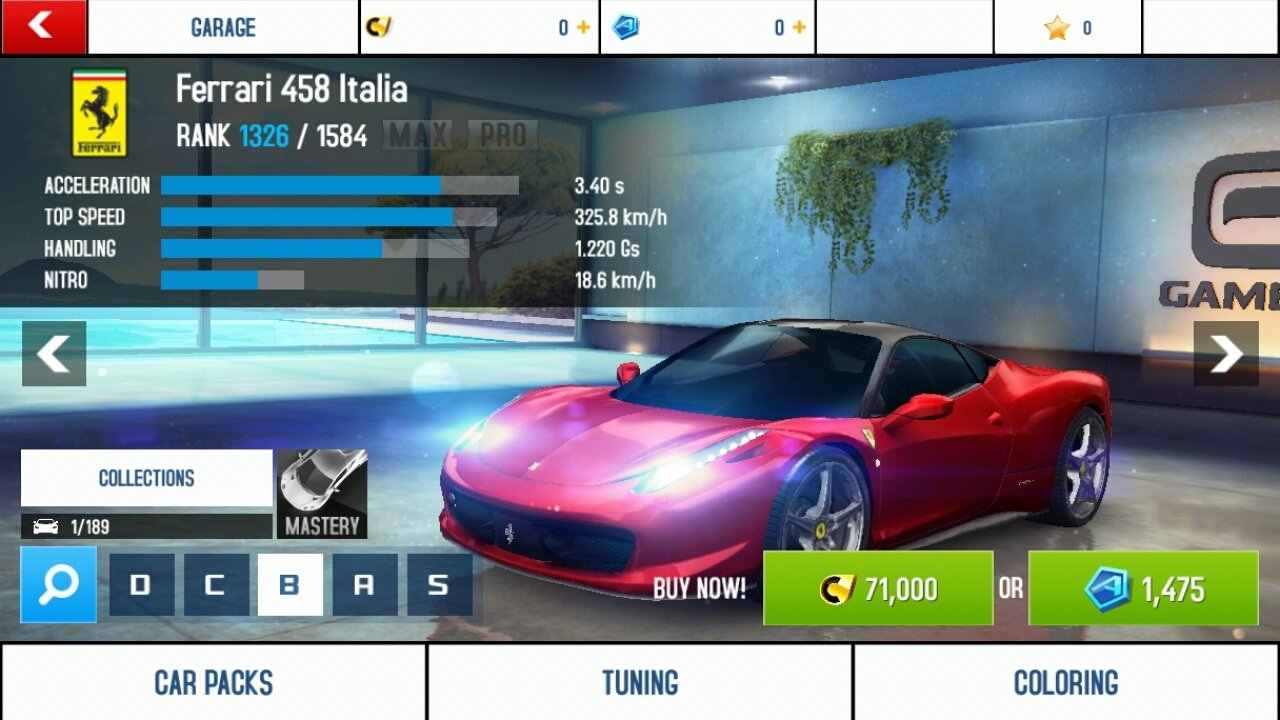 Chance to drive many racing cars, unlock and upgrade Asphalt 8 MOD