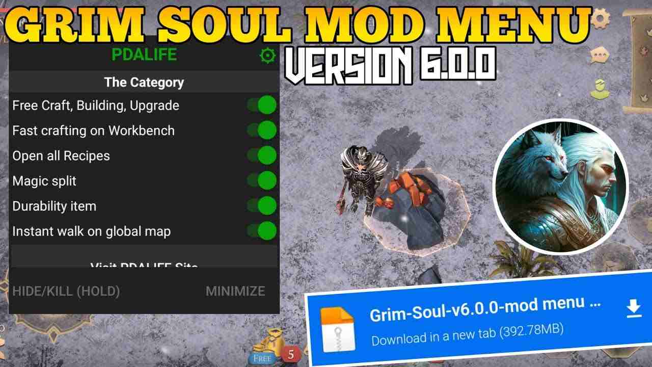 Download Hack Grim Soul MOD APK 6.6.6 (Unlimited Money, Free Crafting, Immortal, Vip 10)