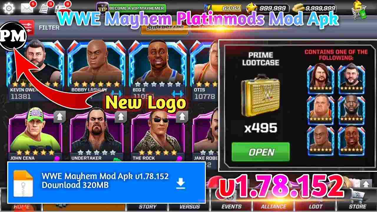 Lợi ích của việc có vô hạn tiền trong WWE Mayhem MOD