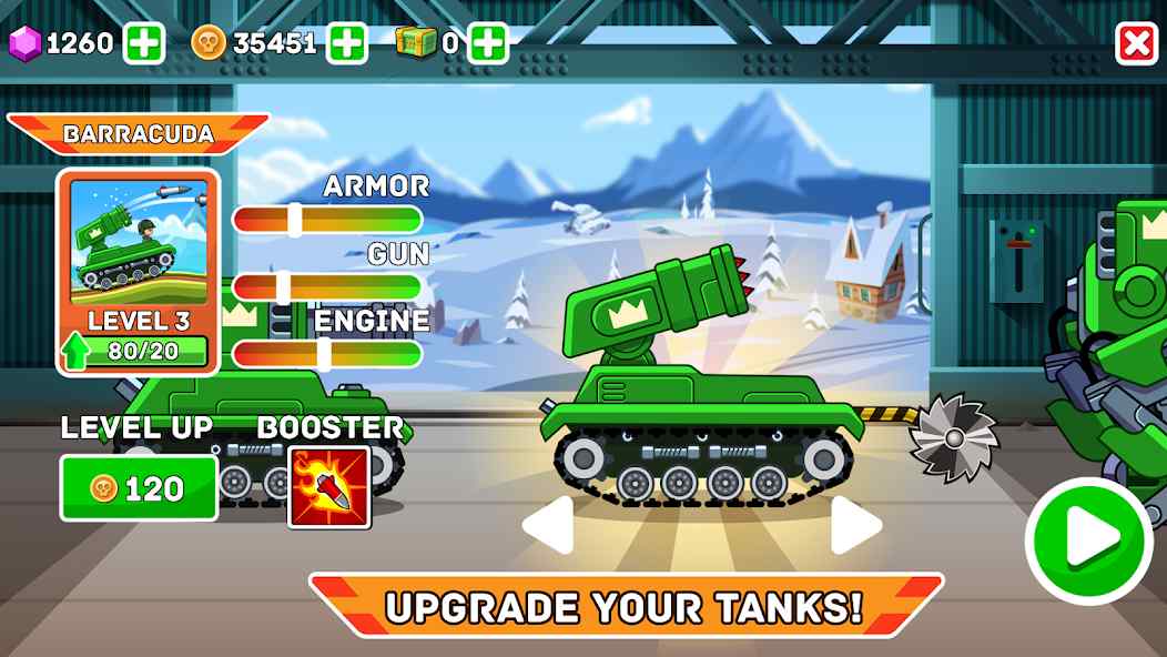 Many types of tanks with their own combat characteristics Hills of Steel MOD