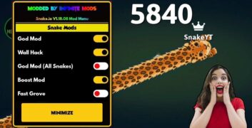 Tải Hack Snake.io MOD APK 2.1.71 (Menu Mod, Bất Tử, Full Skins, Vô Hạn Tiền, Khổng Lồ) image