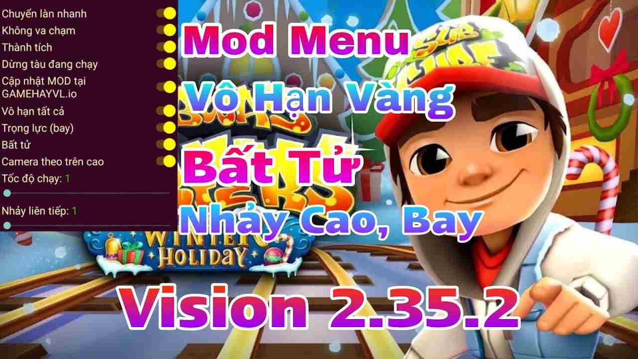 Tải Hack Subway Surfers MOD APK 3.36.2 (Menu Mod, Vô Hạn Tiền, Tốc Độ, Bất Tử)