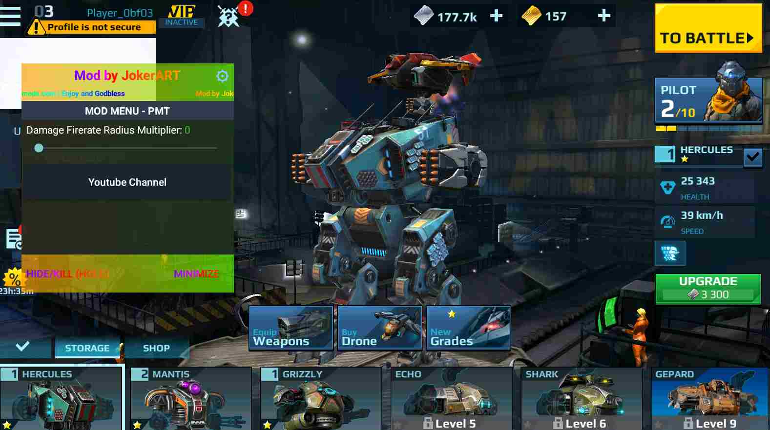 Tìm hiểu về hệ thống vũ khí với 4 loại chính War Robots Multiplayer Battles