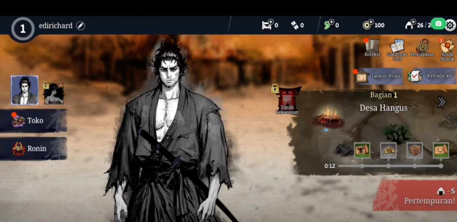 Experience the action game Ronin- The Last Samurai with MOD APK features