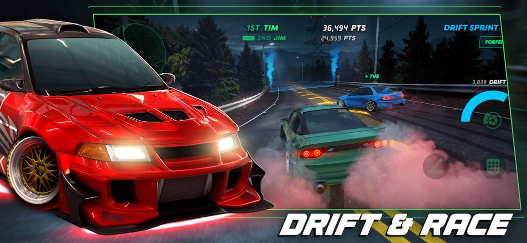 MOD APK features on Static Shift Racing game