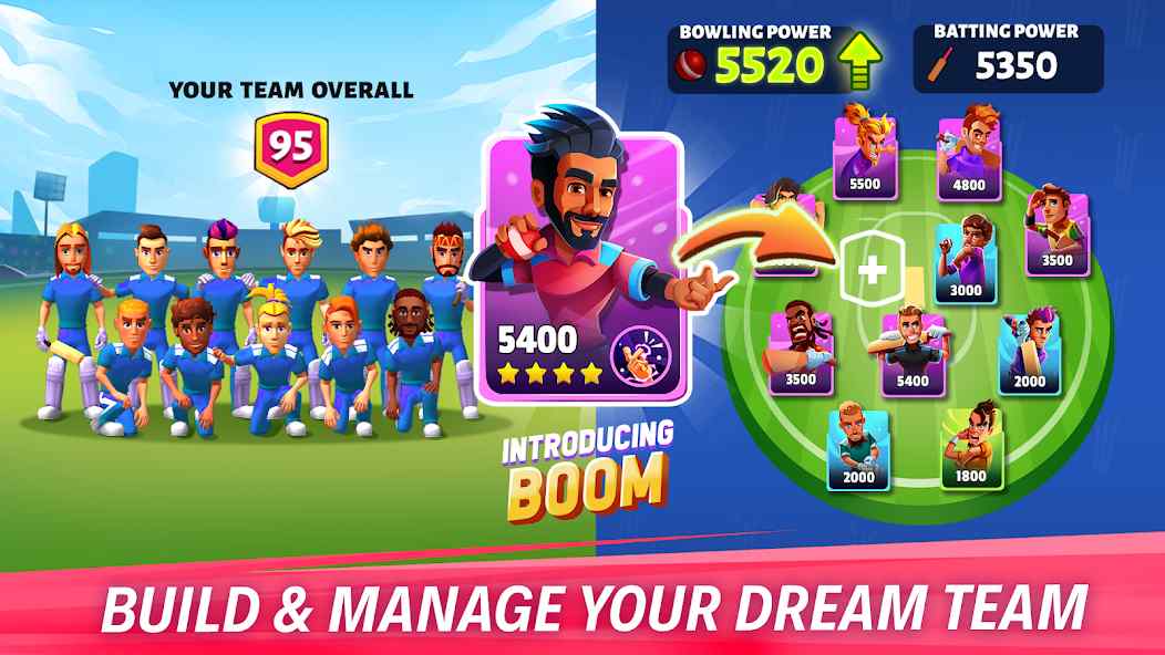 Các tính năng MOD APK trong game Hitwicket Cricket Game 2024