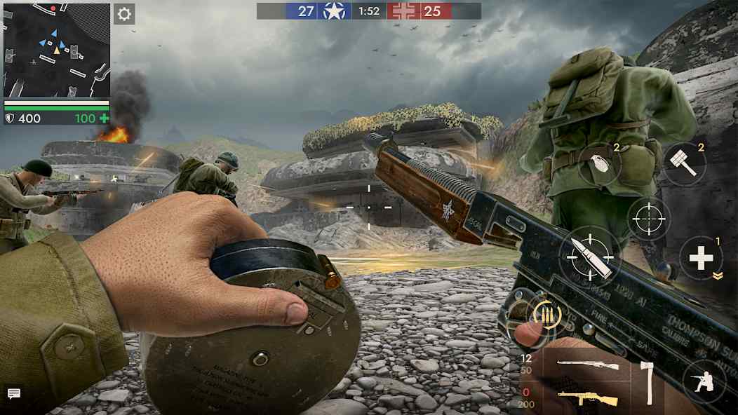 Các tính năng MOD APK trên game World War Heroes