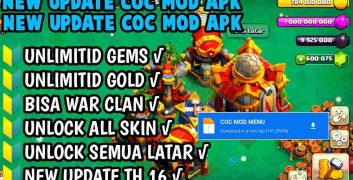 Tải Hack Clash of Clans MOD APK 16.517.16 (Vô Hạn Đá Quý, Vàng, Dầu, Quân Đội) image