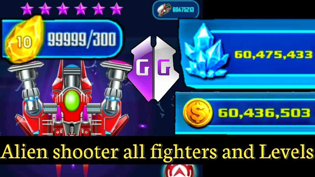 Tải Hack Galaxy Attack: Alien Shooter MOD APK 59.9 (Mua Sắm Miễn Phí, Mở Khoá Tất Cả Cấp Độ, Vip 12, Bất Tử)