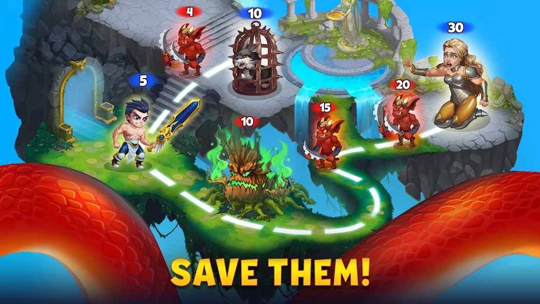 Hero Wars Alliance MOD vô hạn tiền để tự do mua sắm trang bị và nâng cấp nhân vật