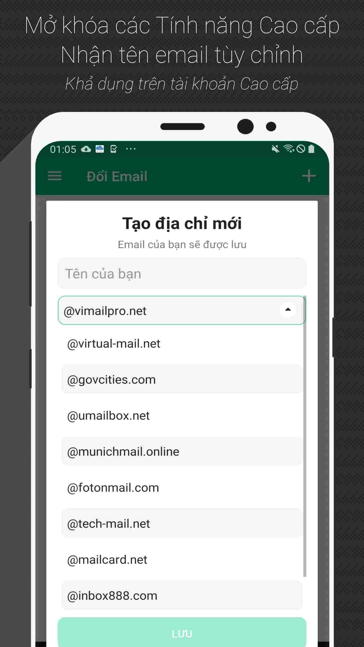 Hướng dẫn tải và cài đặt Temp Mail MOD dành cho Android