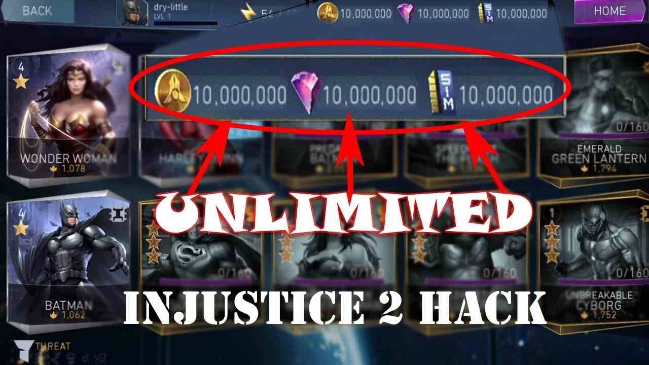 Download Hack Injustice 2 MOD APK 6.3.1 (All Characters, Unlimited Money and Diamonds, Full Skills)