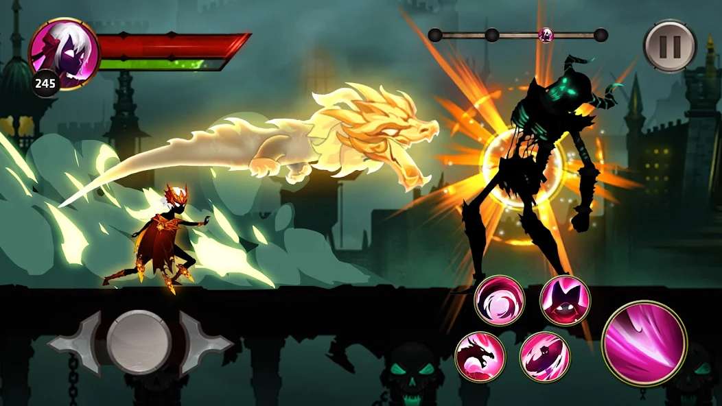 Unlock Vip account to get unlimited privileges Stickman Legends MOD