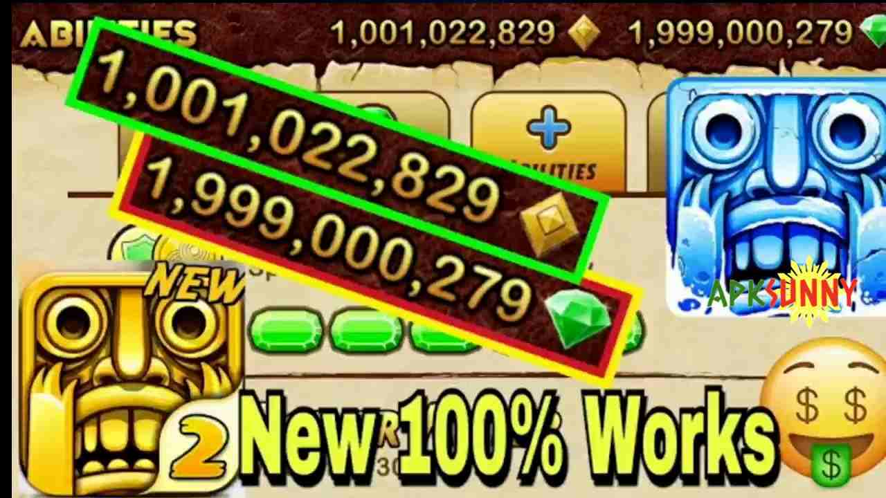 MOD APK features on Temple Run 2 game