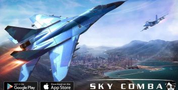 Download Hack Sky Combat MOD APK 8.0 (Unlimited Gold, Full Diamonds, Fuel, Ammunition) image