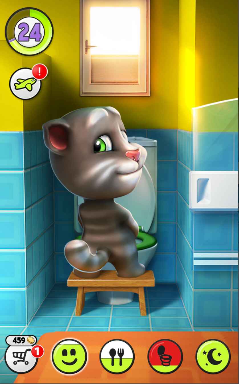 Detailed comparison between the original My Talking Tom and MOD APK versions