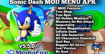 Download Sonic Dash MOD APK 8.1.0 (Mod Menu, Full Characters, Unlimited Money and Gems) image