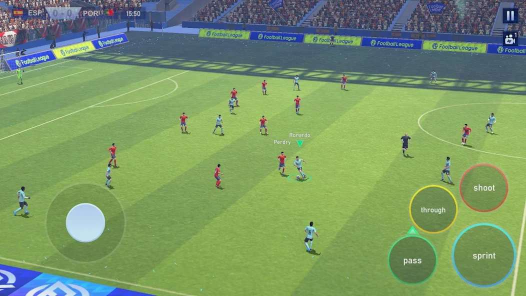 Use Mod Menu to activate features that bring outstanding benefits Football League 2024 MOD