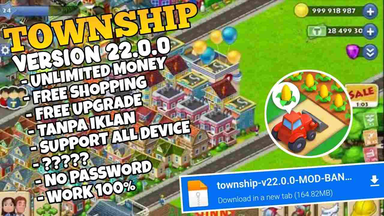 Tải Hack Township MOD APK 22.0.1 (Vô Hạn Tiền và Cash, Anti Ban)