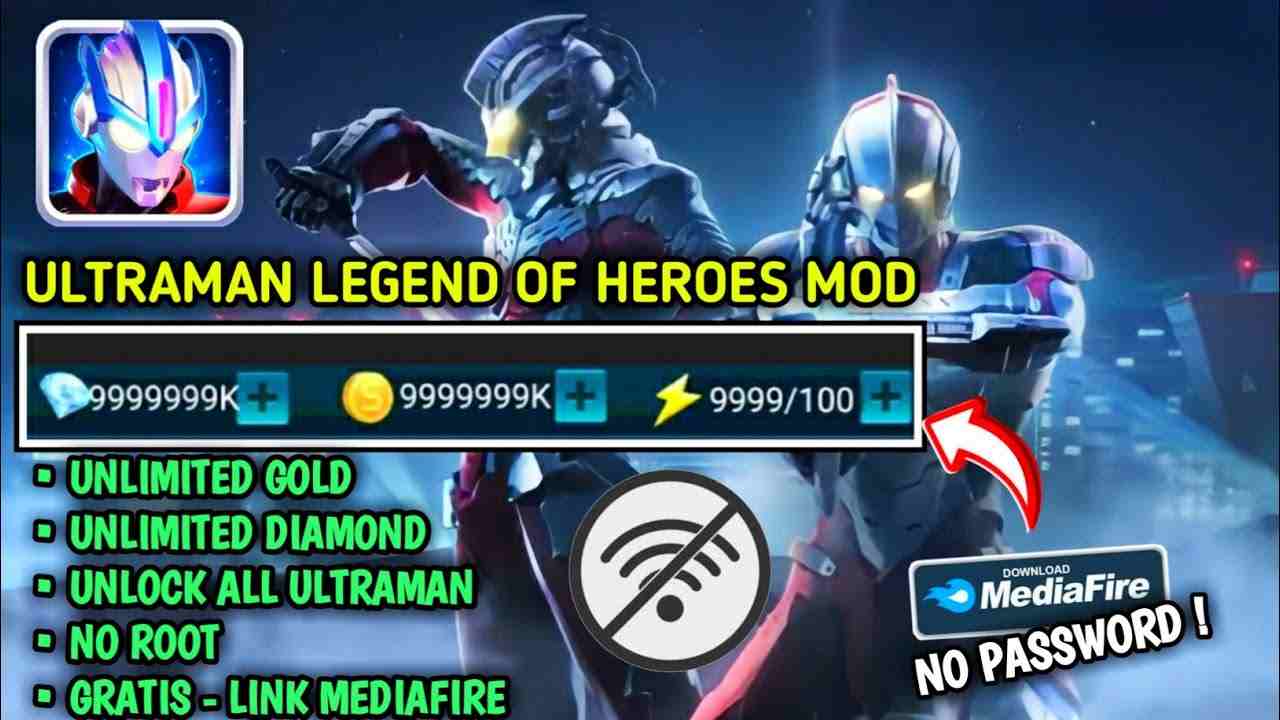 Download Hack Ultraman: Legend of Heroes MOD APK 7.0.0 (Full Money, Diamonds, Characters)